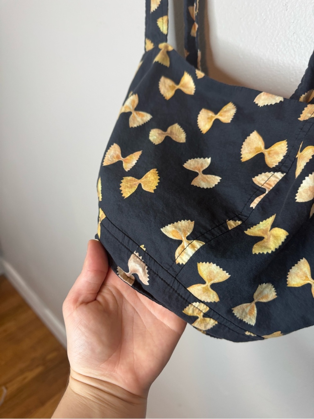 Rachel Antonoff Antonia Cropped Top in Farfalle Pasta Print Black RARE - Picture 6 of 10